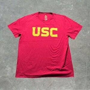 ☀️ USC Trojans College Football Graphic Tee Mens Size XL Red/Yellow